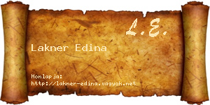 Lakner Edina névjegykártya